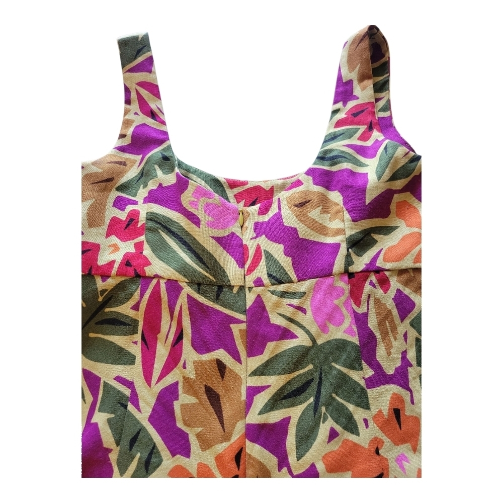 Talbots Floral Sleeveless Dress Size 4 - Picture 6 of 8